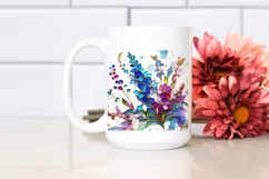 Watercolor Luxury Flower Splash Clipart Product Image 2