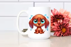 Crazy Vizsla Cartoon Funny Clipart Product Image 2