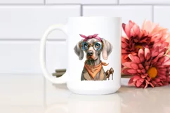 Sublimation Clipart of Weimaraner in Summer Product Image 2