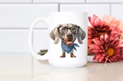 Sublimation Clipart of Weimaraner in Summer Product Image 2