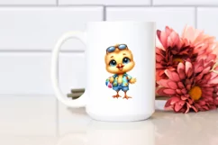 Funny Baby Chick Beachwear | Sublimation | Clipart Product Image 2