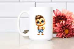 Funny Baby Chick Beachwear | Sublimation | Clipart Product Image 2