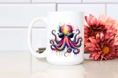 Colorful Octopus Sunglasses Clipart Product Image 2