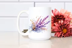 Sublimation Clipart Flower - A shiny lavender Product Image 2