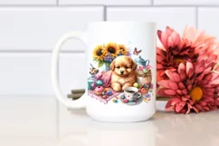 Colorful Baby Dog Sublimation Clipart Product Image 2