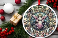 Round Christmas Ornament Sublimation|Clipart Product Image 1