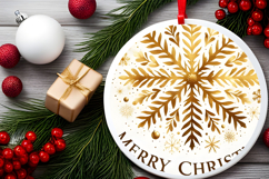 Round Christmass Ornament PNG Product Image 2