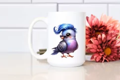 Cute Baby Dove Posing PNG Product Image 2
