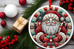 Round Christmass Ornament PNG Product Image 2