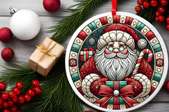 Round Christmass Ornament PNG Product Image 2