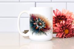 Abstract Artistic Gerbera Sublimation Clipart Product Image 2