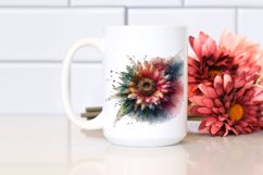 Abstract Artistic Gerbera Sublimation Clipart Product Image 2