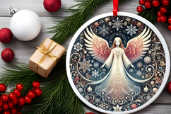Round Christmass Ornament PNG Product Image 2
