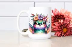 Boho Hummingbird Portrait Watercolor Product Image 2