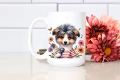 Big Eyes Baby Collie Pop Singer Sublimation Clipart Product Image 2