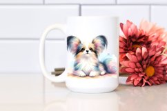 Papillon Sitting and Looking Up, PNG Product Image 2