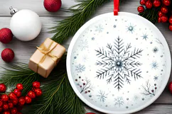Round Christmass Ornament PNG Product Image 2