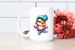 Dancing Baby Bird, Excited PNG Product Image 2