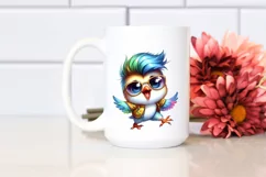 Quirky Bird with Sunglasses PNG Product Image 2