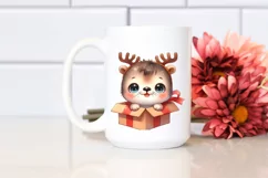 Entertaining Seal with Reindeer Horns PNG Product Image 2