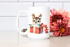 Energetic Seal with Reindeer Horns PNG Product Image 2