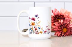 Centered Wild Flowers on White Background | Sublimation | Product Image 2