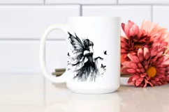 Washed Watercolor Gothic Fairy, High-Res PNG Product Image 2