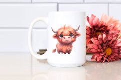 Confused Highland Cow with Goofy Smile PNG Product Image 2