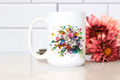 Watercolor Luxury Flower Splash Clipart Product Image 2