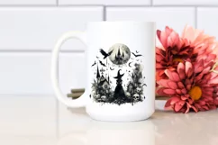 Gothic Witch Illustration | Tshirt|Tumbler|Mug|Clipart Product Image 2
