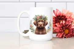 Watercolor Baby Chesapeake Bay Retriever Big Eyes Product Image 2