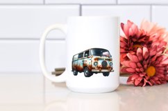 Vintage Rusted Van Sublimation Clipart Product Image 2