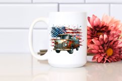 Vintage Rusted Van Sublimation Clipart Product Image 2