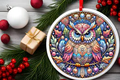 Round Christmass Ornament PNG Product Image 2