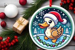 Round Christmass Ornament PNG Product Image 2