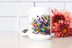 Watercolor Luxury Flower Splash Clipart Product Image 2
