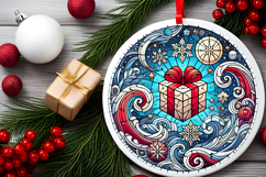 Round Christmass Ornament PNG Product Image 2