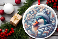 Round Christmass Ornament PNG Product Image 2