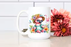 Cute Baby Flamingo Dressed Summer | Sublimation Clipart Product Image 2
