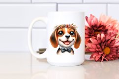 Funny Baby Beagle With Wreath | Sublimation | Clipart Product Image 2