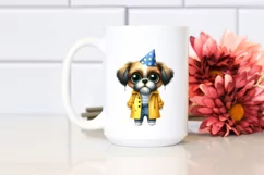 Party Hat Dog Clipart PNG Product Image 2