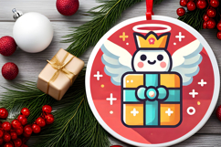 Round Christmass Ornament PNG Product Image 2