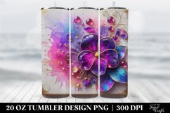 Floral Tumbler, 20 oz Skinny Tumbler Wrap Product Image 2