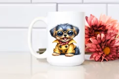 Funny Baby Yorkipoo With Sunglasses | Sublimation | Clipart Product Image 2