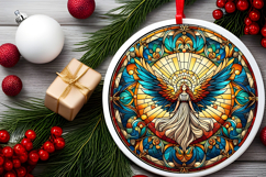 Round Christmass Ornament PNG Product Image 2