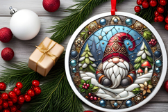 Round Christmass Ornament PNG Product Image 2