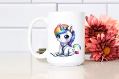 Cute Baby Unicorn Rainbow Doctor | Sublimation | Clipart Product Image 2