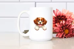 Colorful Small Baby Brittany | Sublimation Clipart Product Image 2