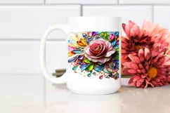 Watercolor Luxury Flower Splash Clipart Product Image 2