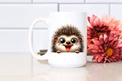 Crazy Furr Enthusiastic Funny Hedgehog | Clipart Product Image 2